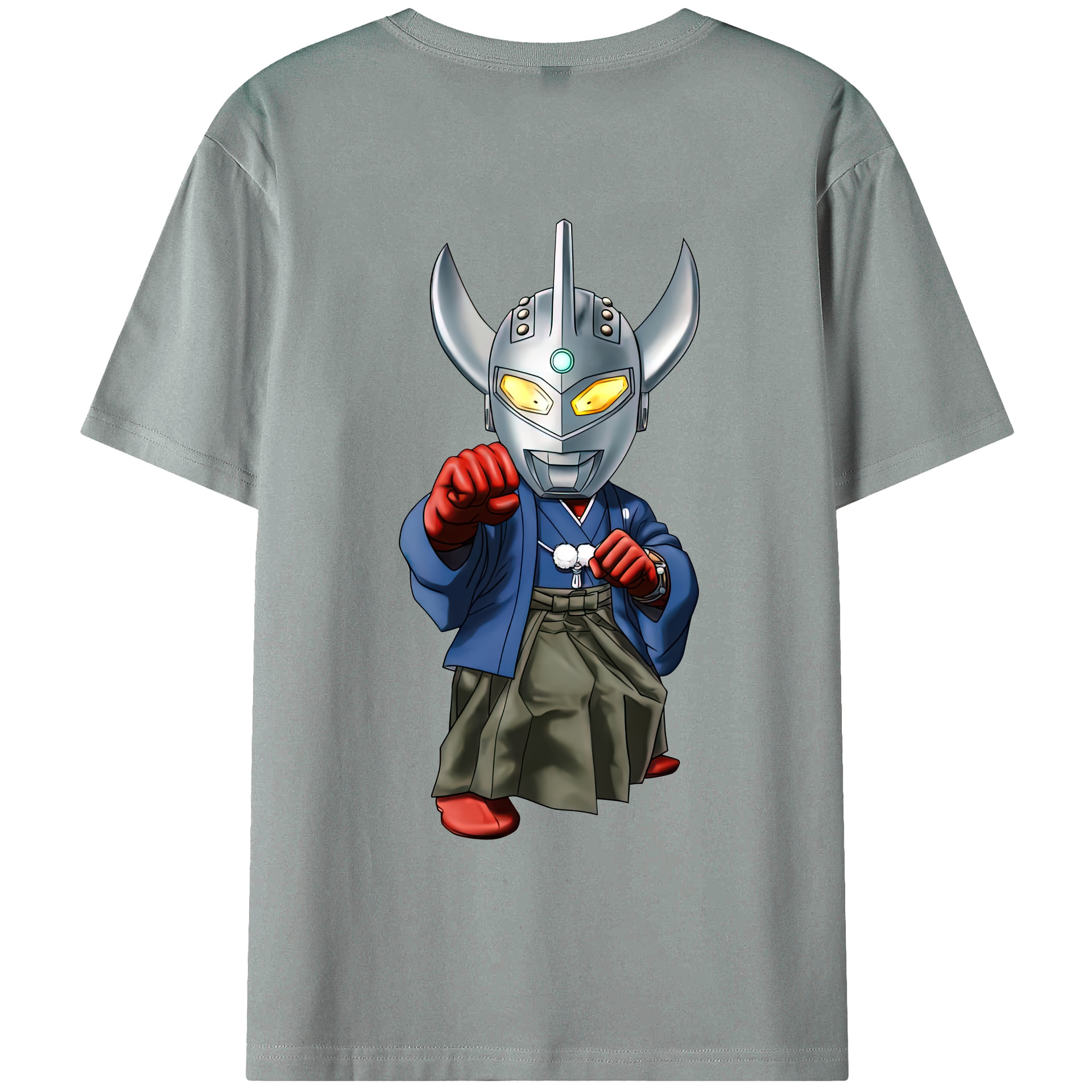 （画像用） ウルトラマン Ultraman 綿100％ メンズ半袖Tシャツ（バックプリント） 通気性